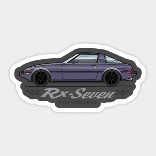 RX7 Dk Blue Sticker